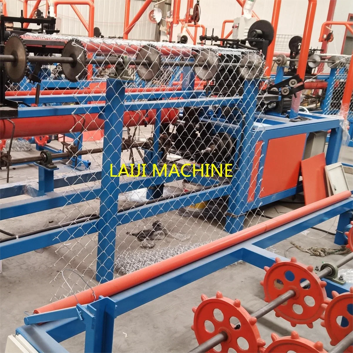 Single Double Wire Chain Link Zaun Hocheffizienz Weberei Maschine Für die Bauindustrie