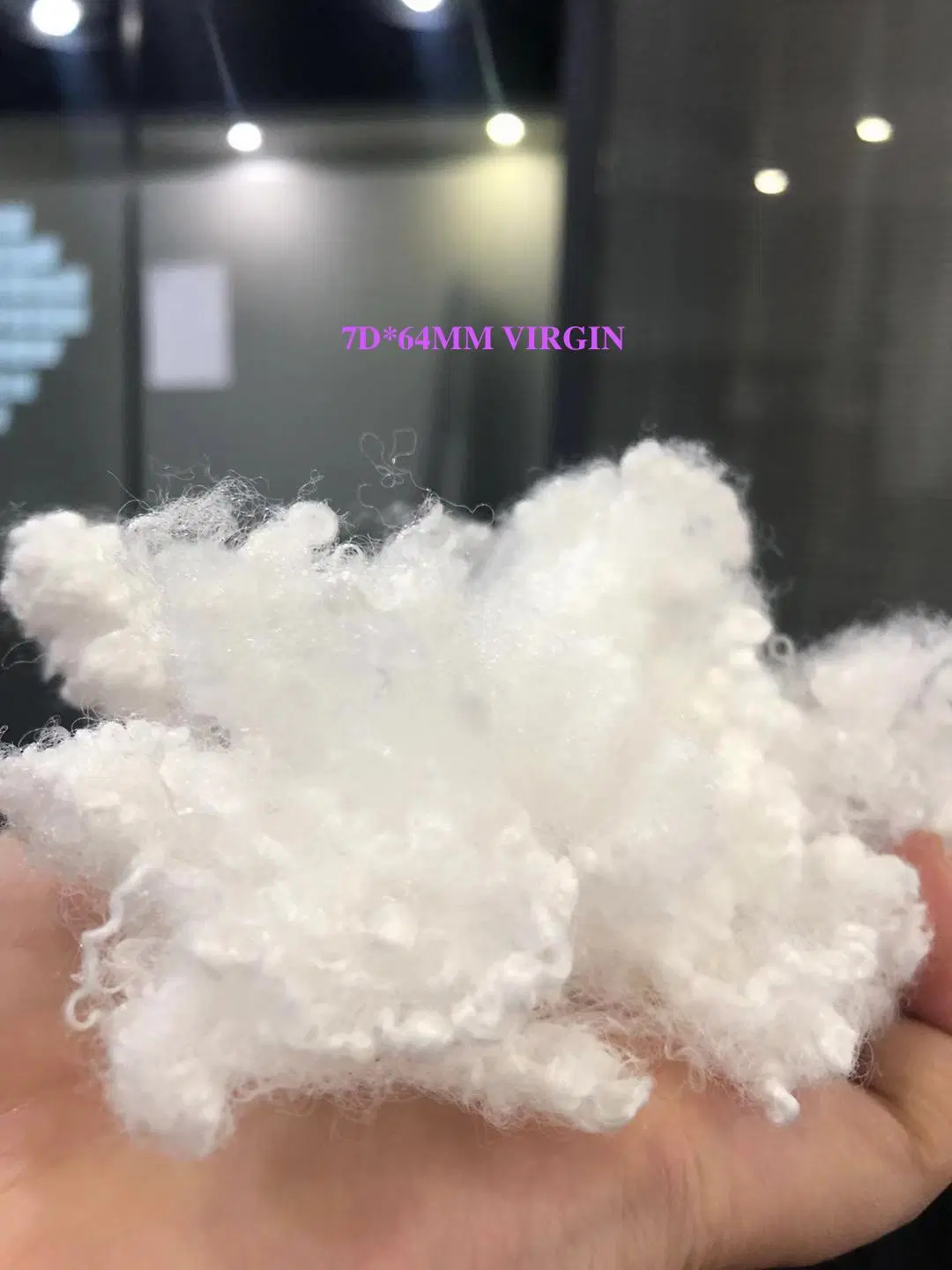 7D*64mm 32mm 51mm Polyester Staple Fiber Silicones Synthetic Fiber for Filling Quilt Pillow Toys