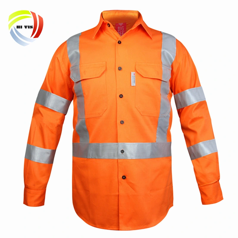 Factory Labor Workclothes Protective Clothing Long Sleeve Cotton Mechanic Mining Reflective Safety Uniforms Workwear