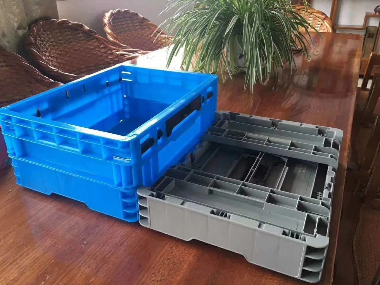 Folding EU Standard Turnover Box/Bins for Warehouse, Industry Storage