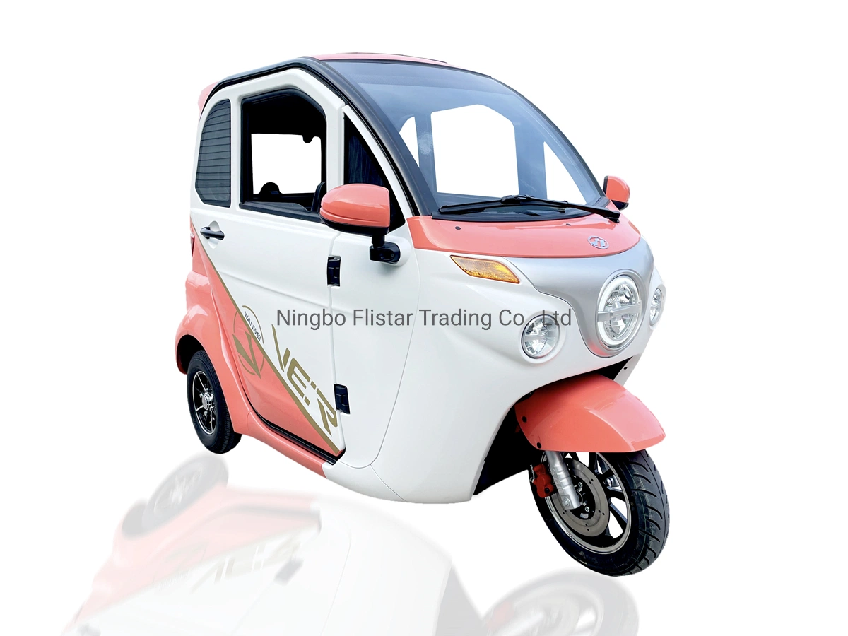 EEC Three Wheels Cargo Electric Tricycle Motorcycle Rickshaw Fully Enclosed Mobility Scooter Cargo Scooter Motor with Cabin