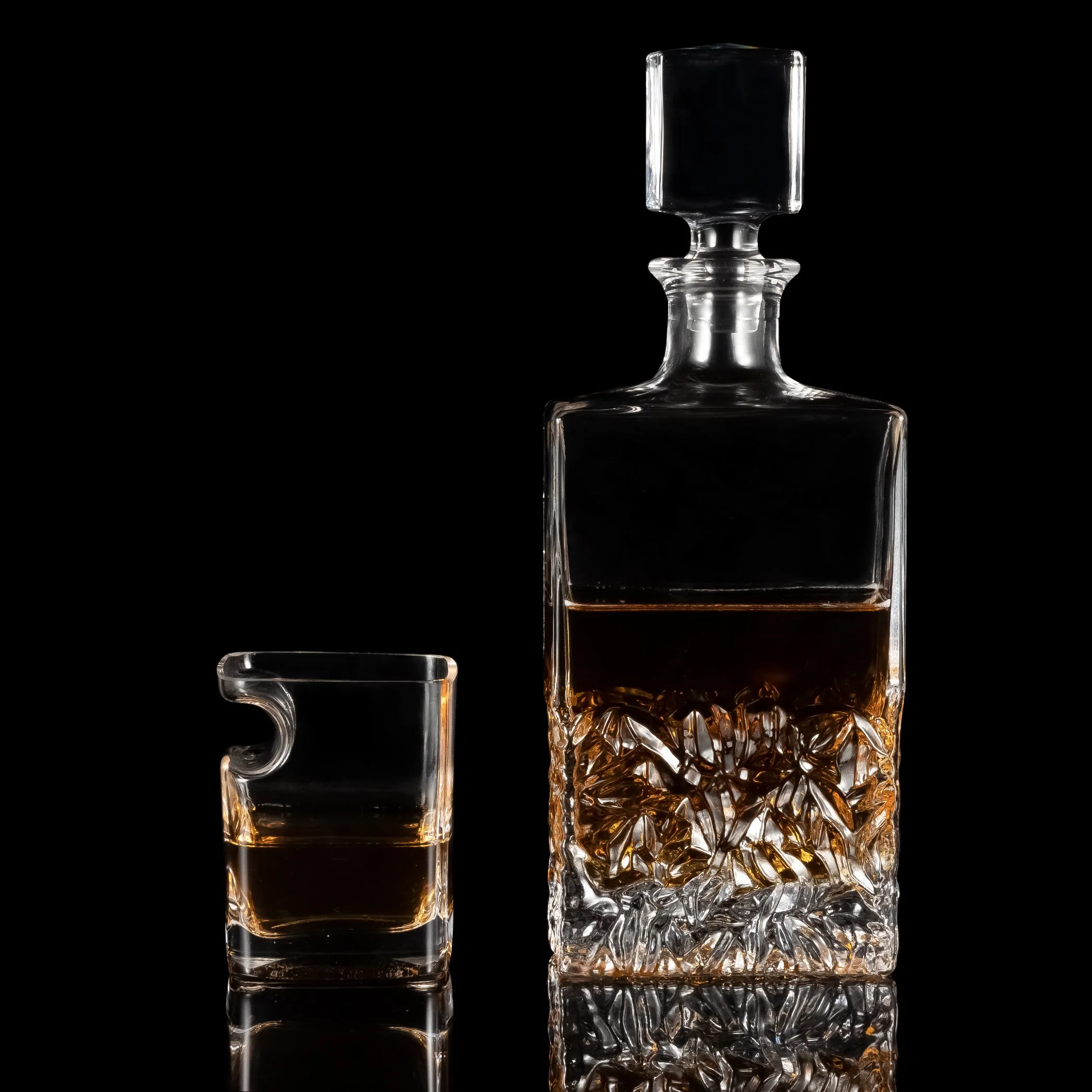 Glas Whiskey Dekanter Set Likör Dekanter Set für Bourbon Scotch Whiskey Gläser Set Geschenkset Weihnachtsgeschenk für Männer