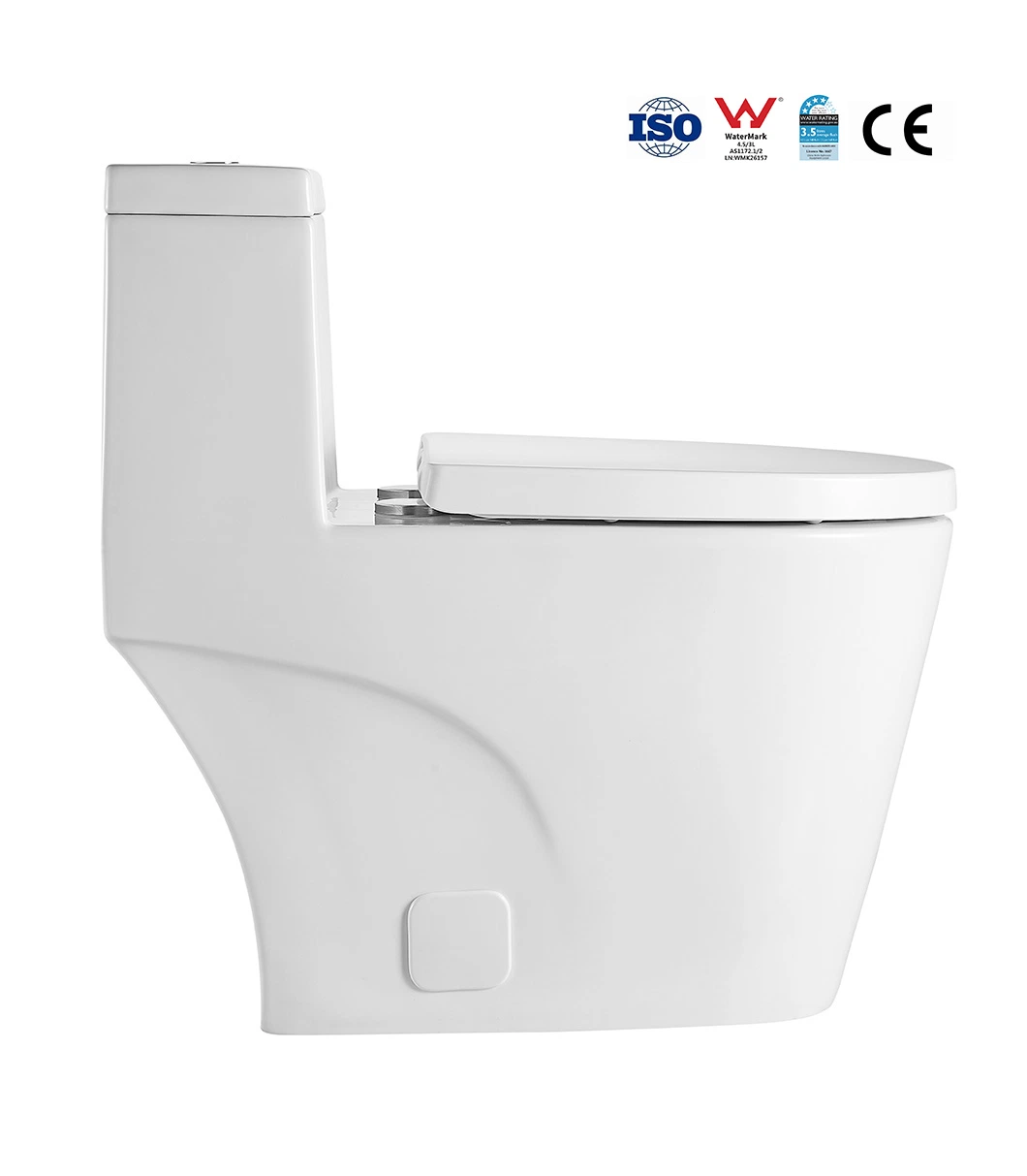 Tornado Flush WC une pièce cuvette toilette Elongated UPC eau Placard de gros