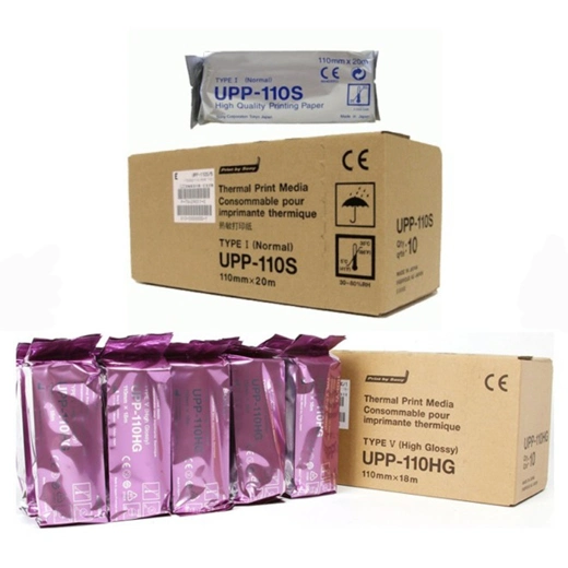 Upp110-S Generic Standard Grade Ultrasound Film Medien 5 Rollen 110mm X 20m Upp-110HG Hochglanz-Ultraschallpapier für Sony Käufer Von Printer 90