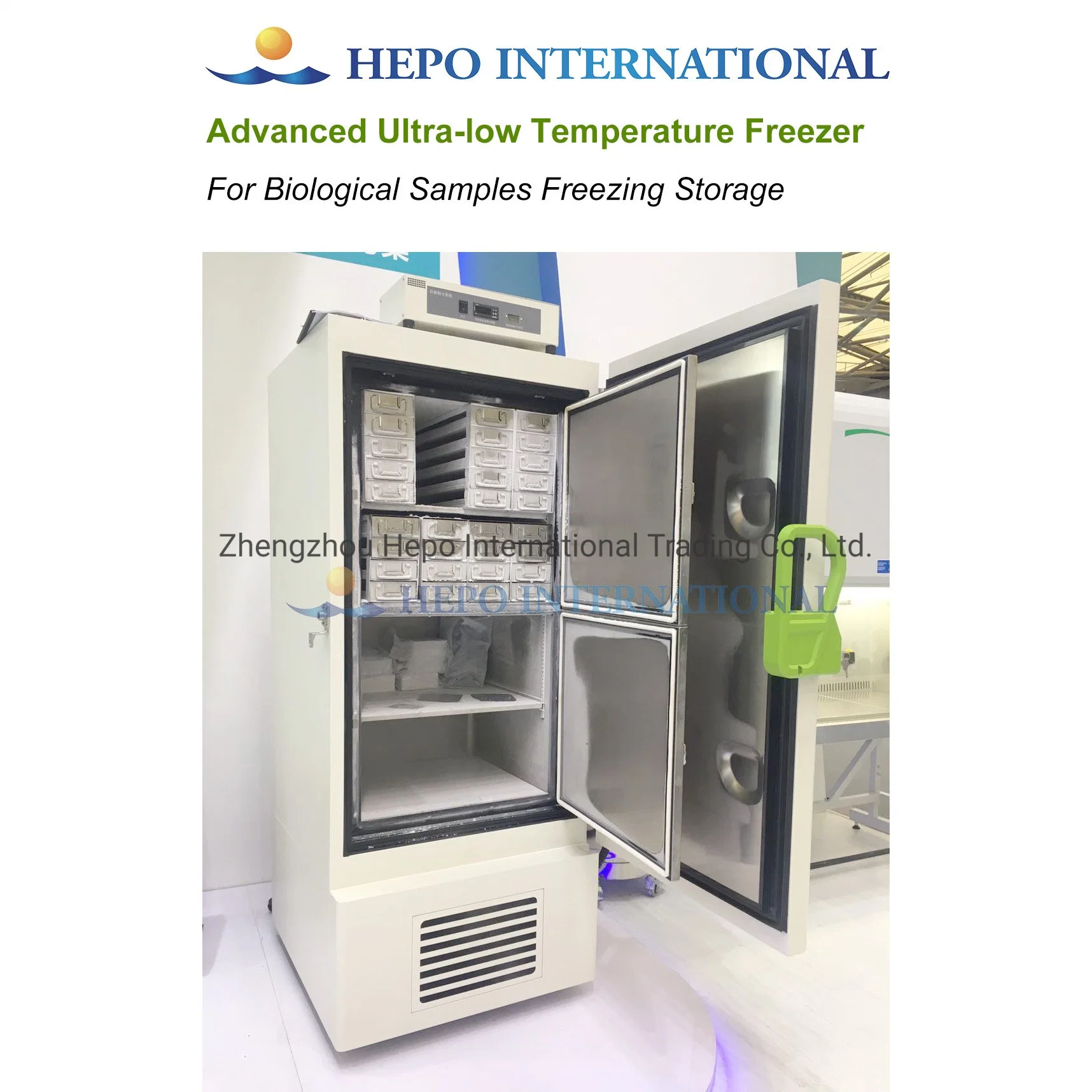 Minus 86 Centigrade Lab Biological Viruses Ult Deep Freezer with Frozen Rack