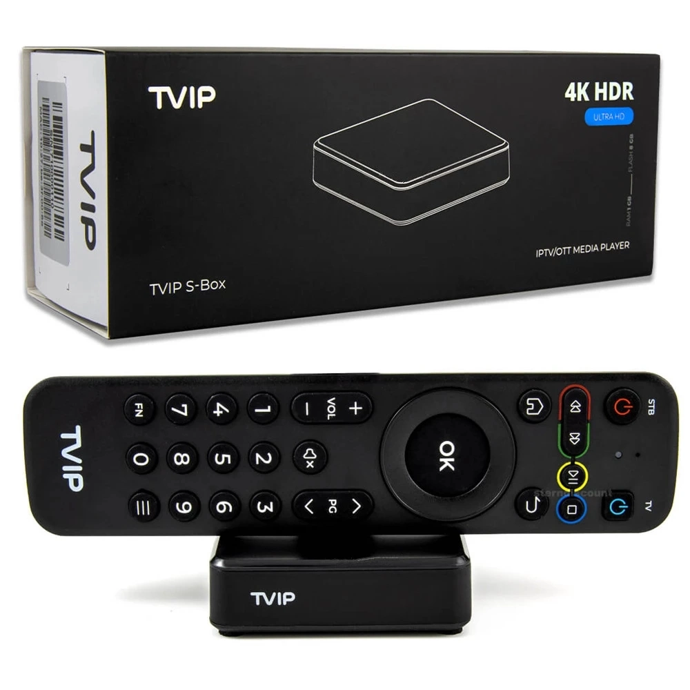 4K UHD Tvip 710 V. 710 IPTV Set Top Box Smart Android 11 TV