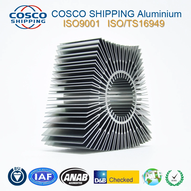 Aluminum Profile Extrusion for Heatsink with Anodizing