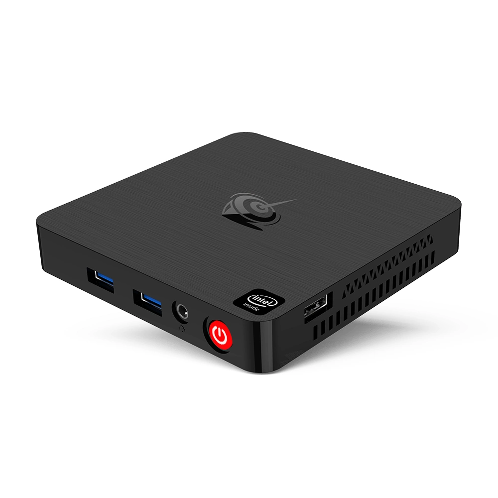 مصنع كمبيوتر Mini PC Bee-Link T4 PRO بسعة 4 جيجابايت طراز N3350 محرك أقراص سعة 64 جيجابايت Wind 10 Mini PC U59 Bee-Link Set Top مستقبل القمر الصناعي للصندوق