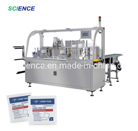 Auto Cleaning Alcohol Swab Wet Wipes Tissue Packing Machine