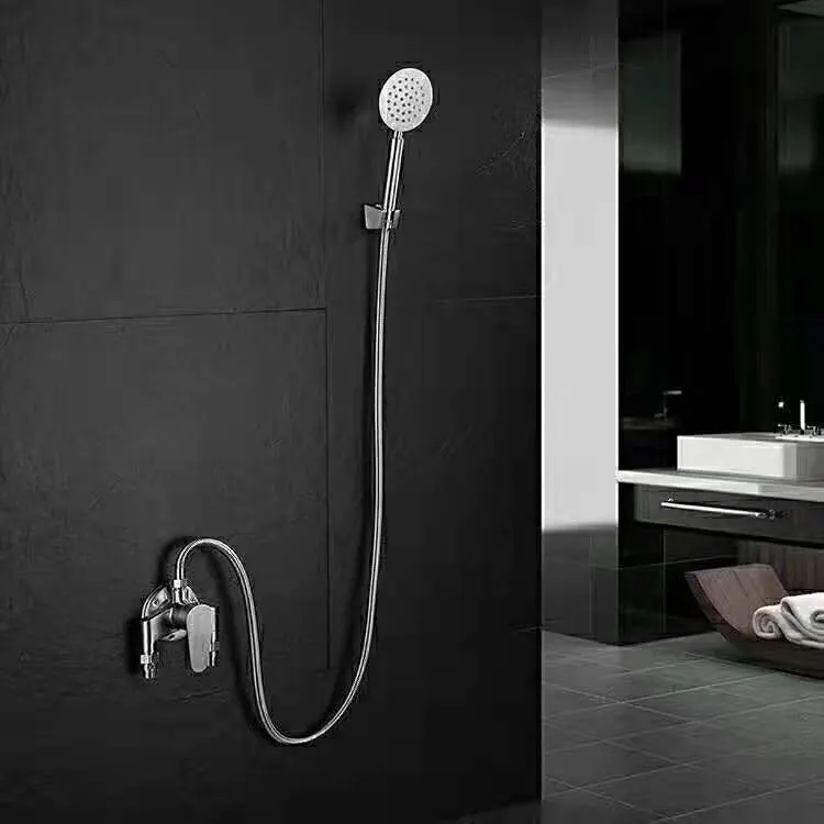 Acier inoxydable fonte Construction robinet pomme de douche jet pluie ensemble de douche