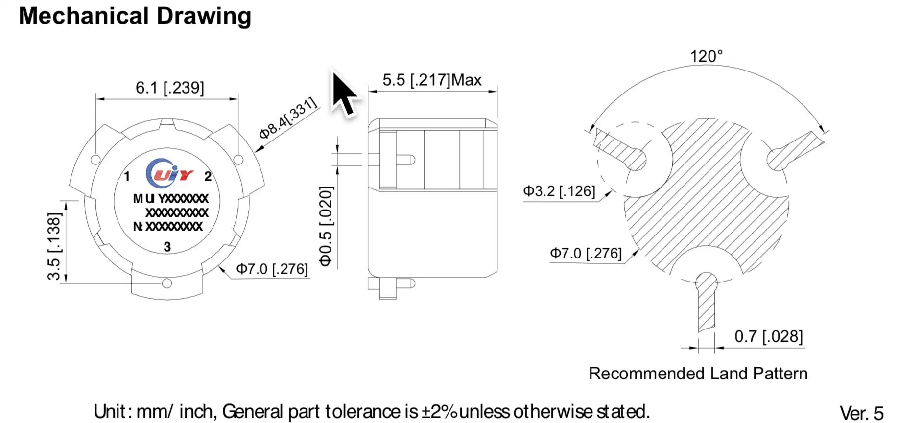 SMD-Umwälzthermostat für SMD-Montage, für Telekommunikationsteile, passive Bauelemente