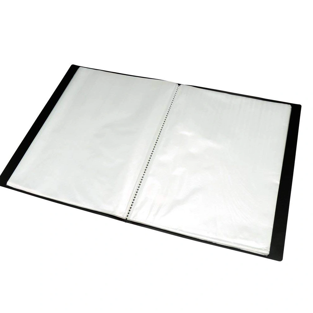 Data Book Customized Document Divider Wholesale/Supplier File Folder with Plastic Inset Pockets