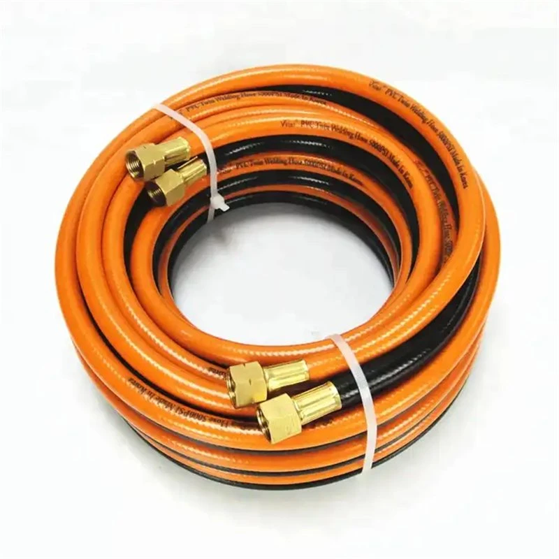 Red Cooking Gas Hose Pipe Top Quality PVC Twin Line Welding Tube