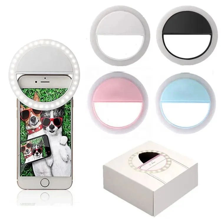 Selfie Ring Light Rechargeable Selfie Fill Light Mini LED Circle Lighting