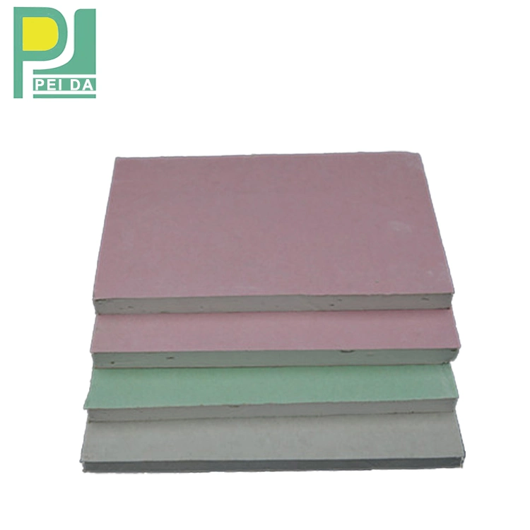 4 X 8 X 9mm Plasterboard Regular Gypsum Roof Suspended Ceiling Insulation Board for Drywall