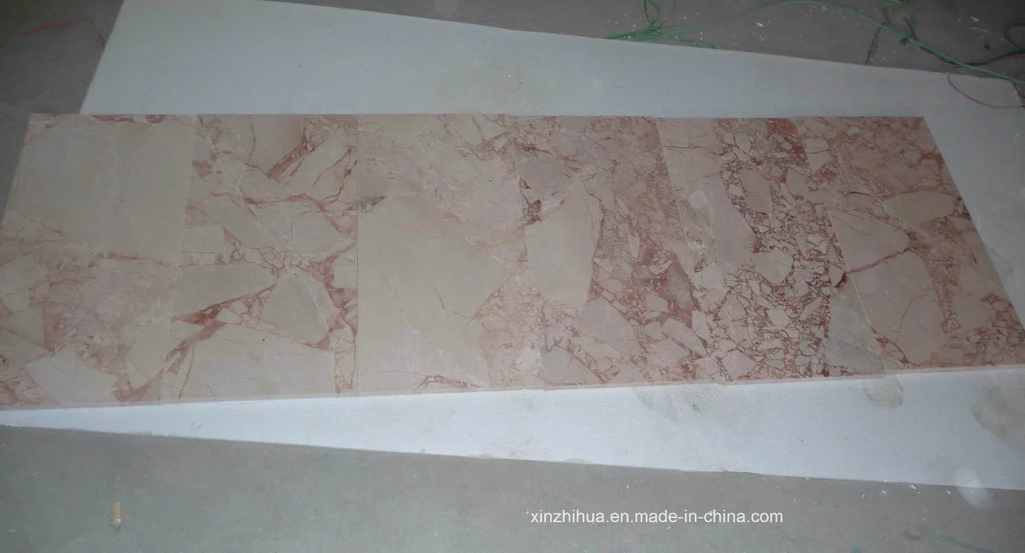 Beige Marble Slabs with Big Flower for Tiles/Countertops/Stair Steps