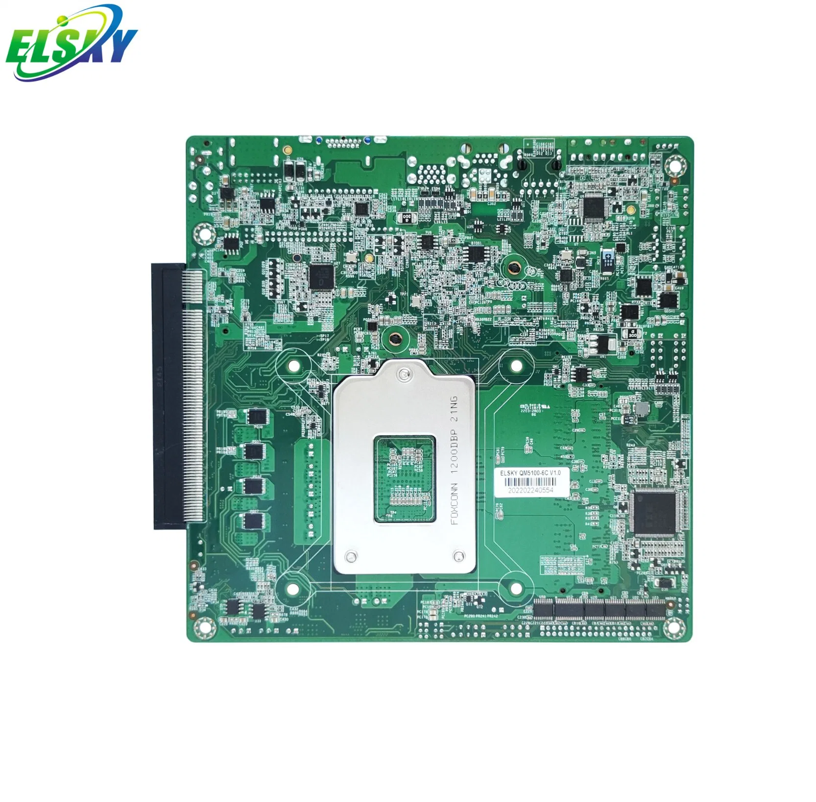 Carte mère Mini PC Elsky QM5100 avec la CPU Comet Lake 10e Gen Core I7-10700 H510 LGA1200 2*de mémoire DDR4 MAX128G 2RS232 LAN 12V/19V alimentation