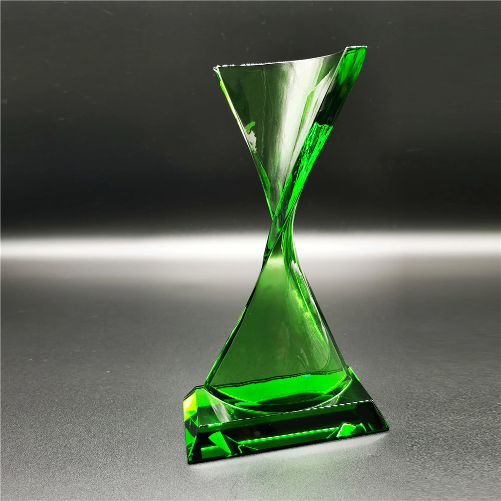 2020 New Triangle Crystal Trophy Awards with Blue Base