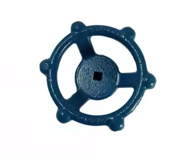 China Iron Foundry Ductile Iron Sand Casting Round Hole Handwheel for Valves Parts