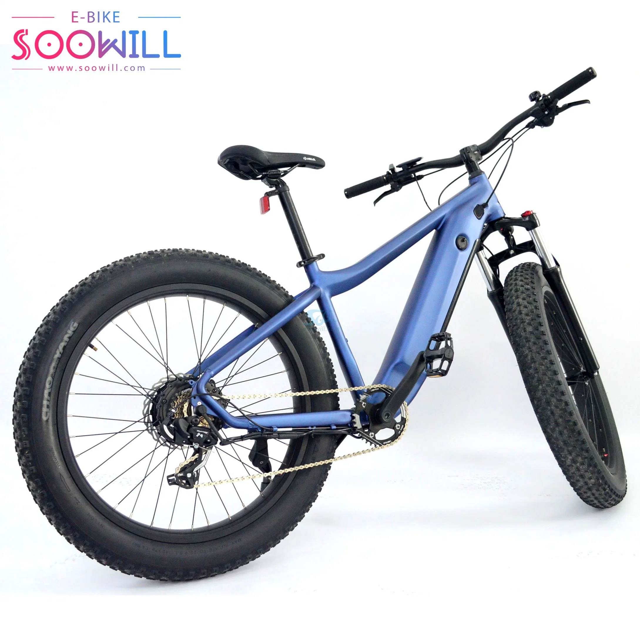 26 Inch Fat Tire Electric Bicycle PAS Assistant Bike Lithium Battery 48V13ah, 624wh Male Mountain Ebike