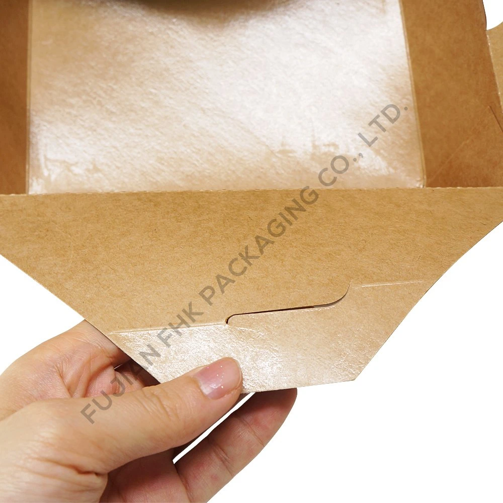 68oz 2000ml Rectangle Eco Friendly Biodegradable Takeaway Food Packaging Paper Boxes