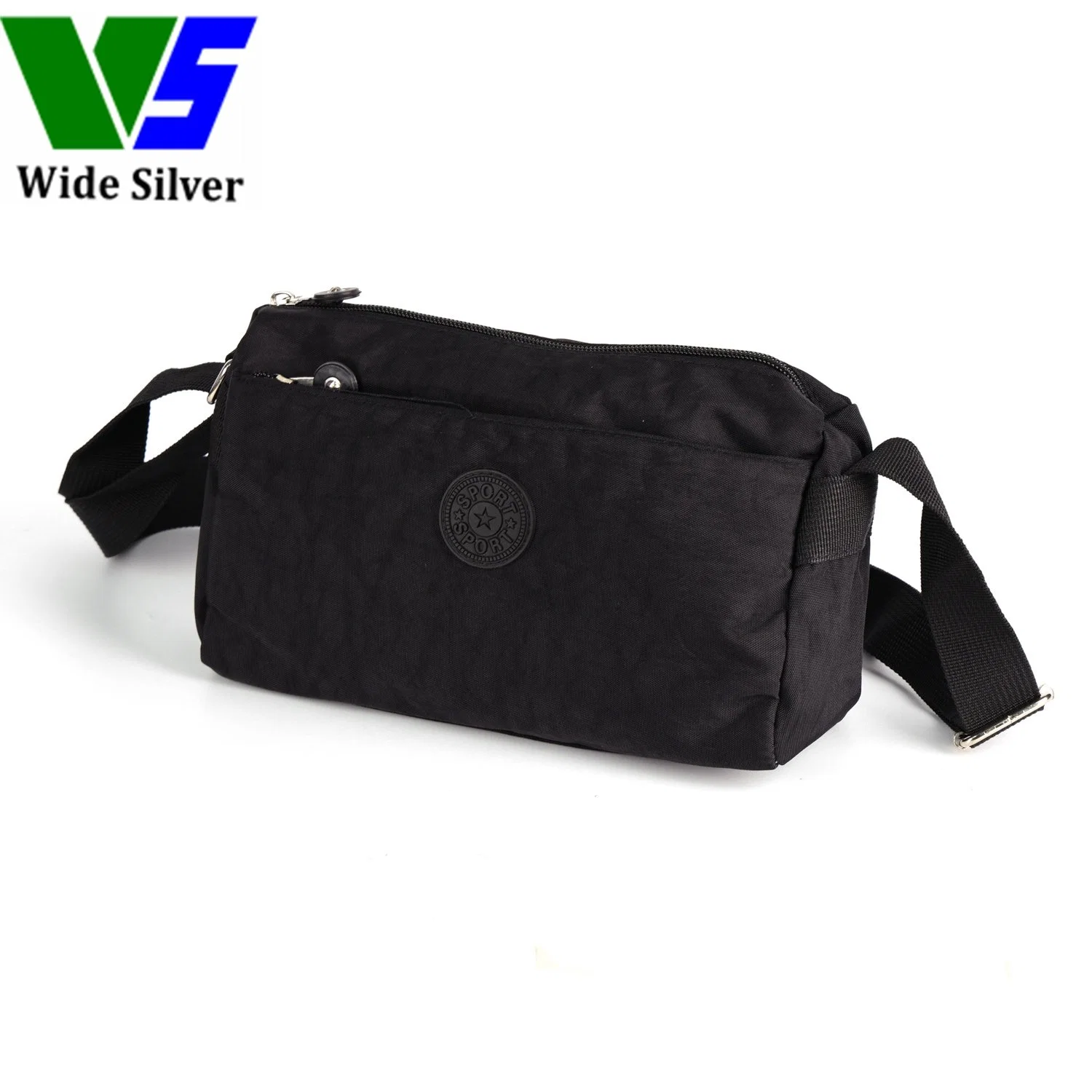 Wide Sliver Waterproof Multi Compartment Shoulder Bag Crossbody Bags for Men