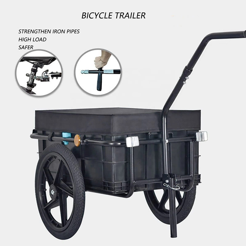 Hot Sale Folding Pet Bike Cargo Trailer Storage Cart Carrier