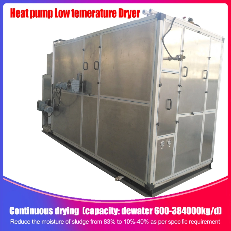 Sludge Drying Equipment for Pharmaceutical Plants, Heat Pump Low Temperature Belt Type Sludge Dryer