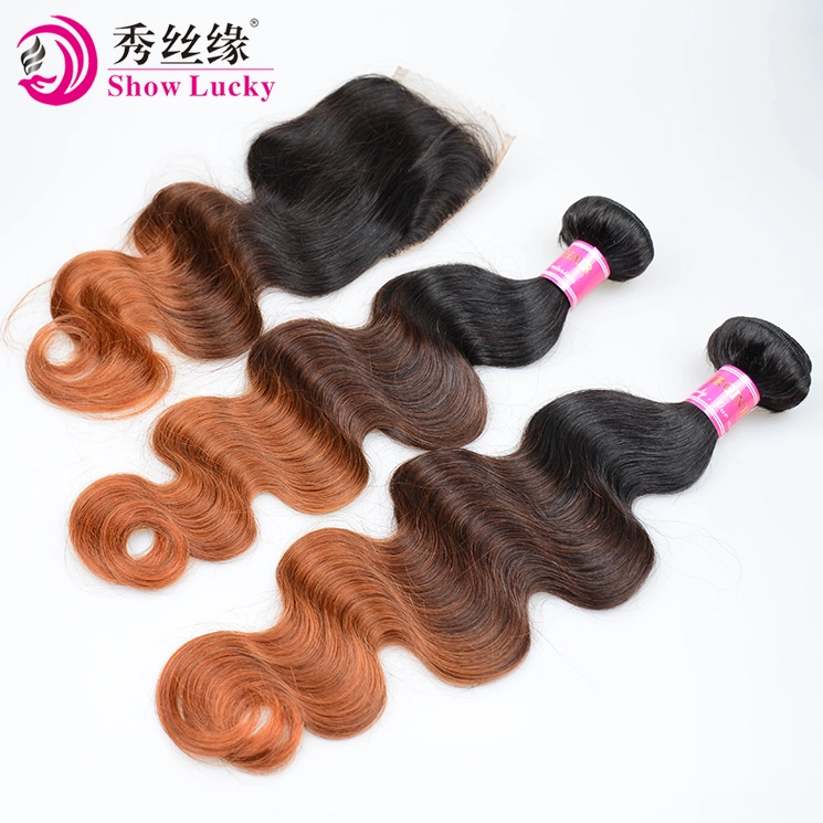 Wholesale/Supplier 9A European Hair Human Hair Weaving High quality/High cost performance  Virgin Remy Hair Tangle Free Ombre Hair