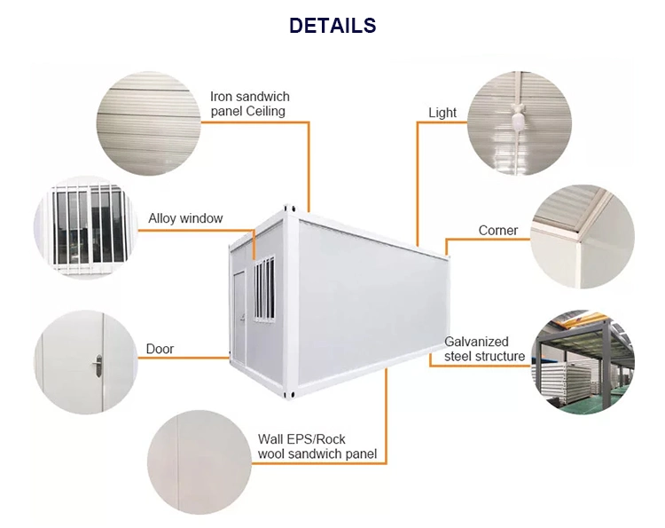 Günstige und moderne Design Prefab Steel Building Stahlstruktur Multi Storys Stahlstruktur Vorgefertigte Versand Faltschachtelcontainer Haus Tiny Home