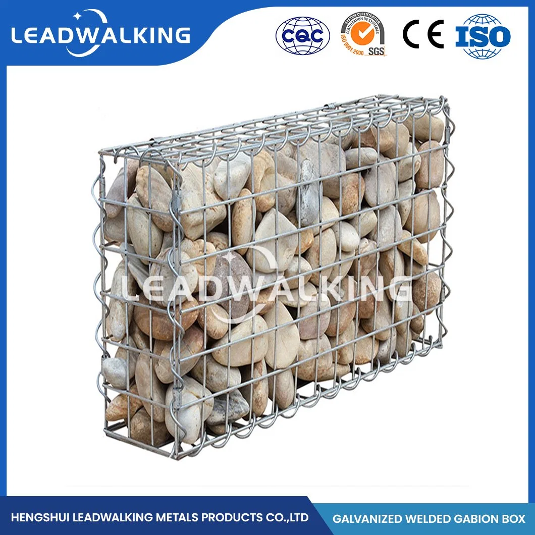 Leadwalking 100x120mm Gabion Malla Cesta Piedra Instalación sencilla de proveedor de cable de acero de bajo carbono soldadas Gabion de inundaciones en China la malla soldada Gabion barrera barrera de defensa