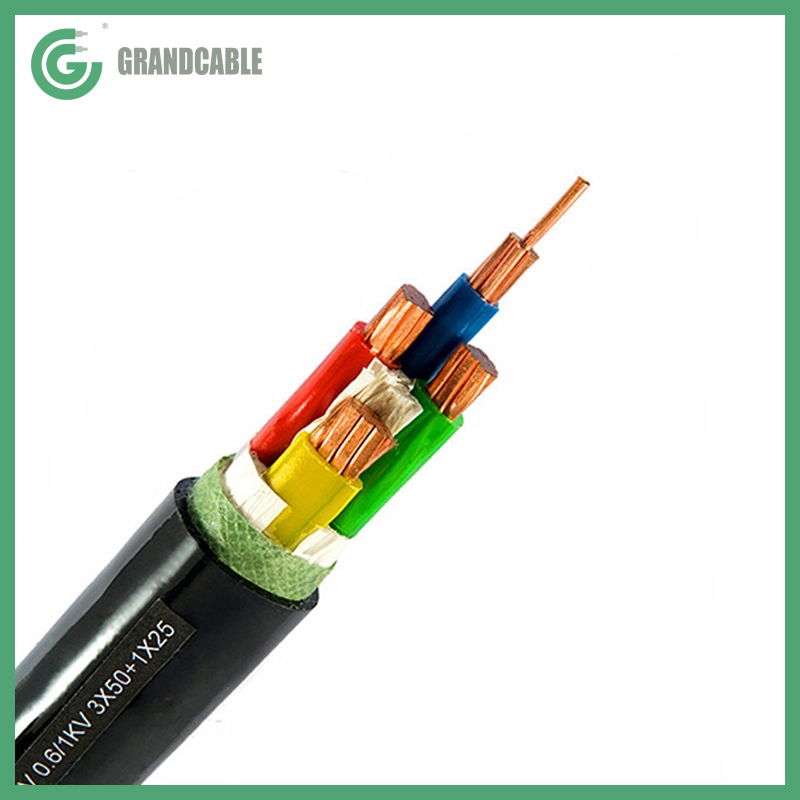 NYY CU/PVC/PVC LV cable eléctrico Cable de servicio de cable de alimentación de 11kV de la red de distribución