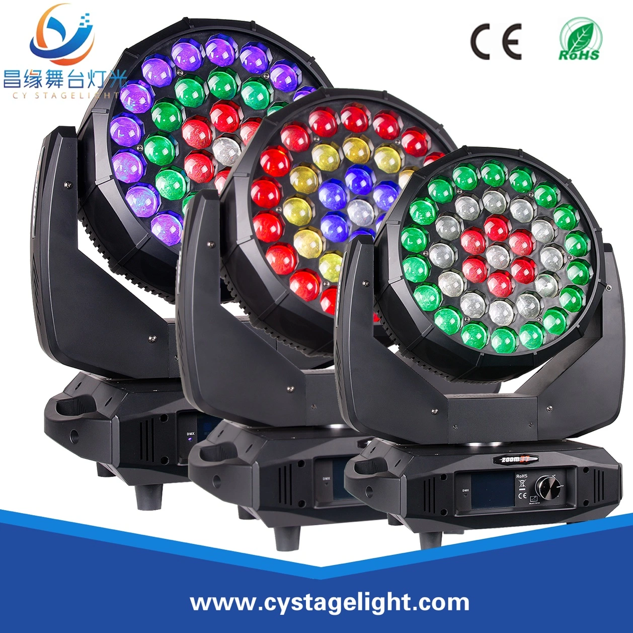 37X15W LED Rotating Moving Head Light Zoom Stage Light Entertainment Production