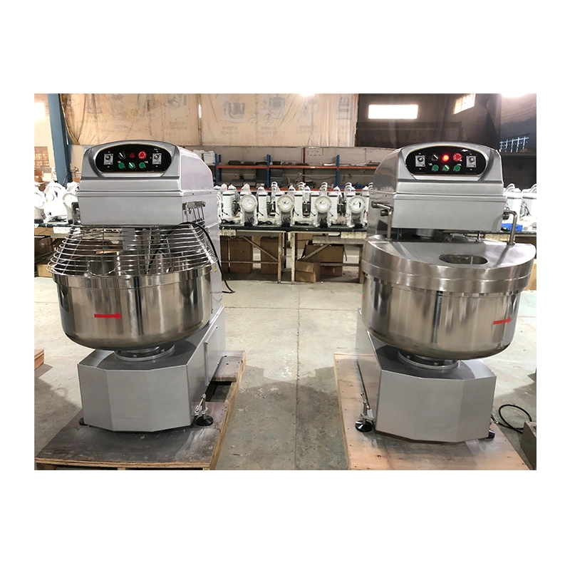 50kg Bread Dough Mixer Kitchen Dough Kneading Machine Automatic Cylinder Spiral Dough Mixer 50kg Bread Dough Mixer