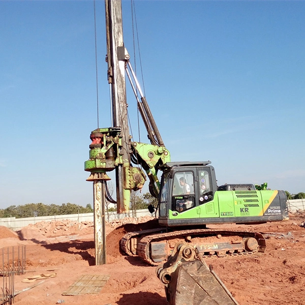 Hidráulico Tysim equipamentos de perfuração, Pelúcias Rig, diâmetro de perfuração 1300mm Kr125c Imt Usado Rotary Perfuraçaäo Cravação de orifício da máquina EQUIPAMENTO BATE-ESTACAS