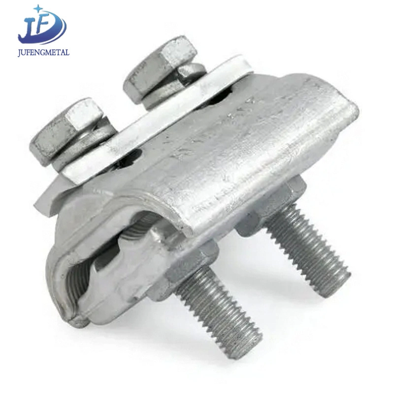 FTTH Outdoor Fitting Adjustable Aluminium Bolts Type Bimetallic Parallel Groove Pg Clamp