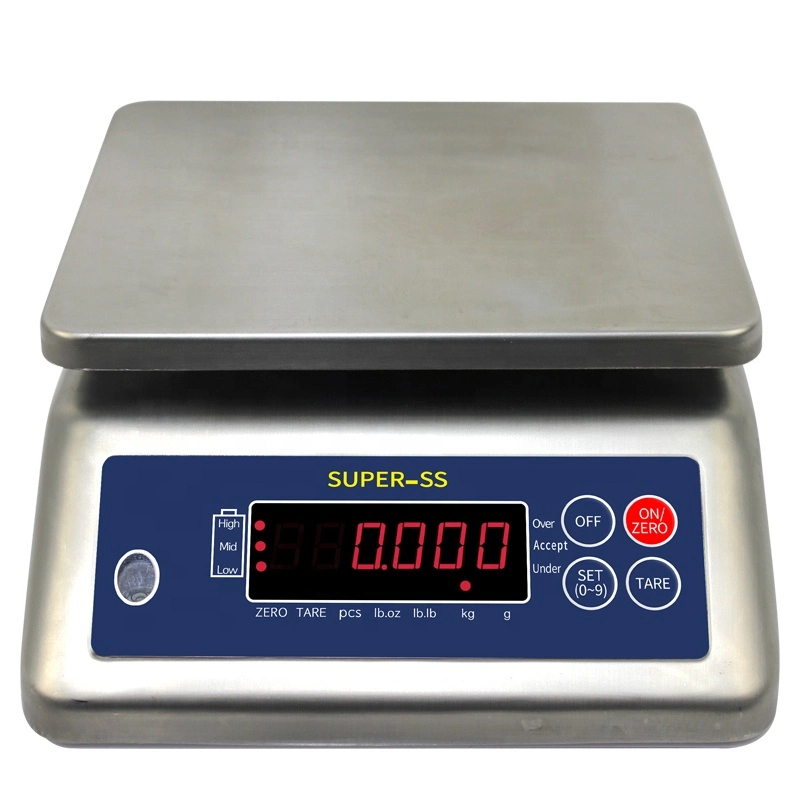 3kg to 30kg Stainless Steel Weighing Waterproof Scale