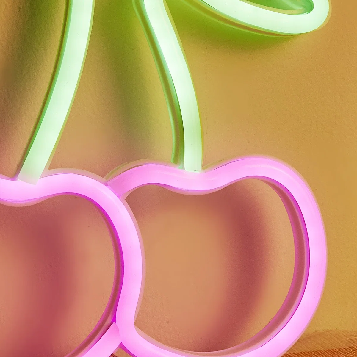 Cherry Neon Sign Lights Fruit Neon with USB or Battery Operated for Kid's Room Bedroom Bar Restaurant Game Room Christmas Valentine's Day Birthday Party Gift