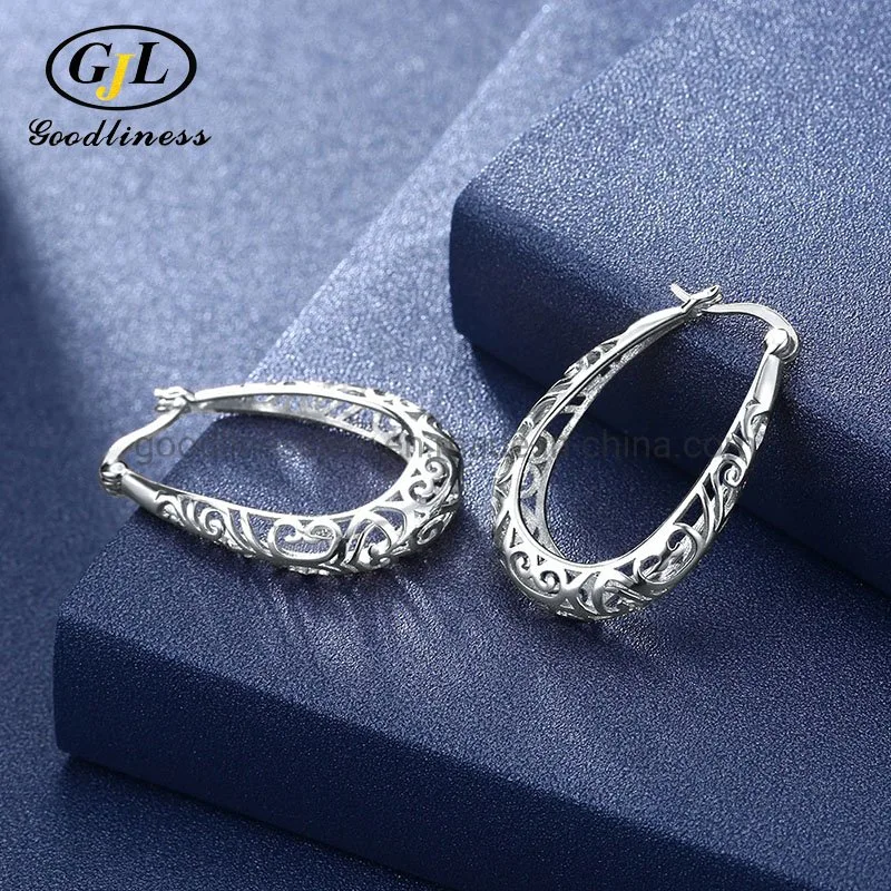 Wholesale/Supplier Mother&prime; S Day Fashion Jewelry Earrings 316L Charm Stylish Pierced Hoop Earrings