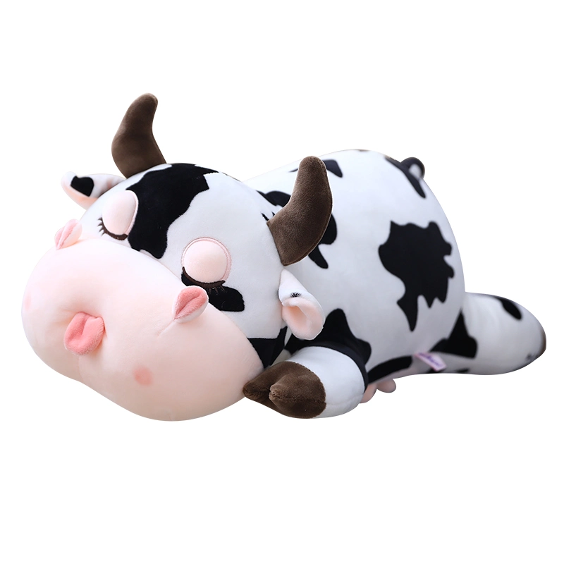 30cm lindo Peluche Vaca muñecas Peluche adorable la vida real de ganado de leche Peluches pan blando cojín almohada Cartoon Kid bebé Regalo de Cumpleaños