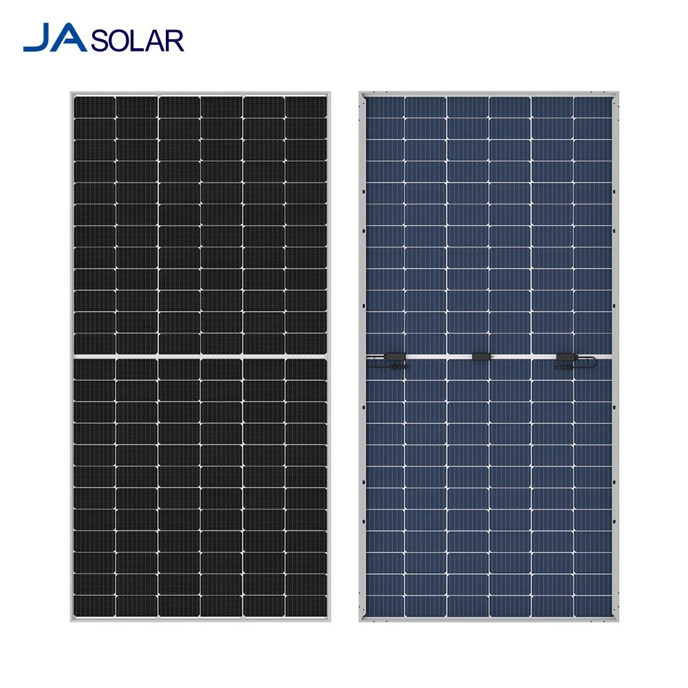 Ja Solar de 525W 540W 550W Bifacial Perc Mono de alta potencia de media celda Solar Panel Industrial