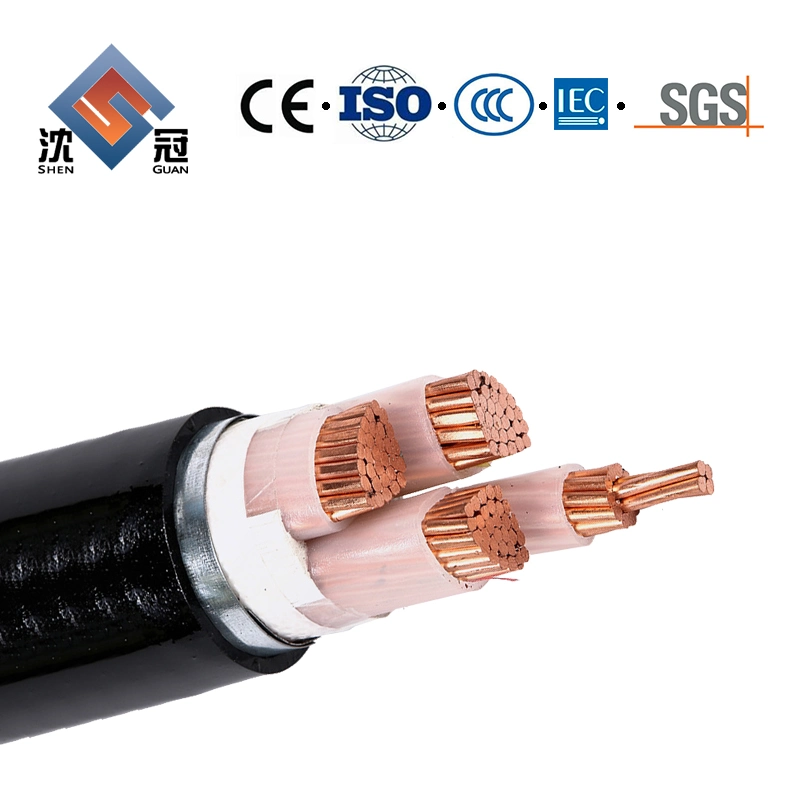 Shenguan 2 Core 3 Core 4 Core PVC Sheath XLPE Insulated 95mm2 Power Cable Manufacturer Electrical Cable Wire Cable Control PE Insulated.