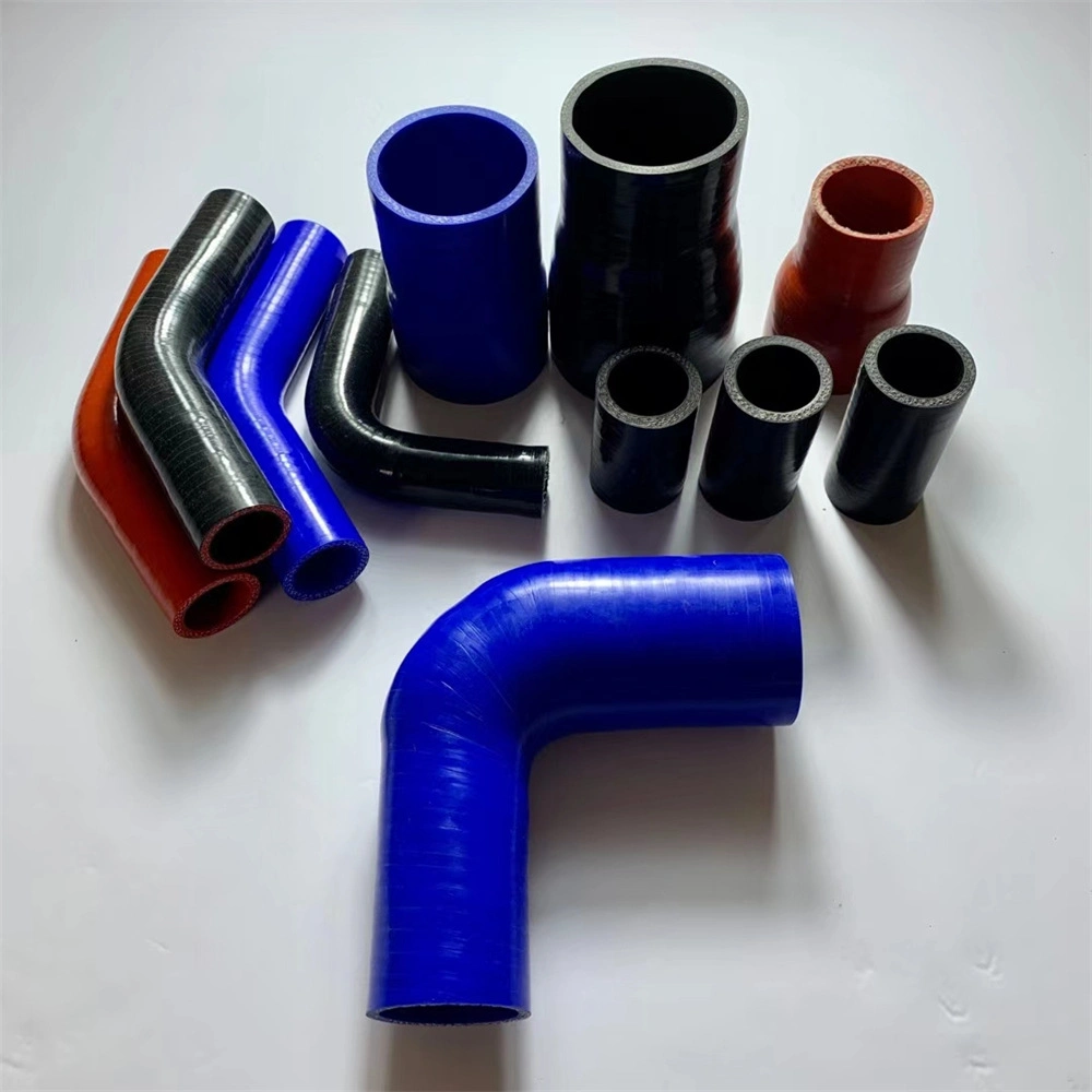 90 Degrees Automotive Silicone Reducer Tube with Steel Ring Silicone Tube