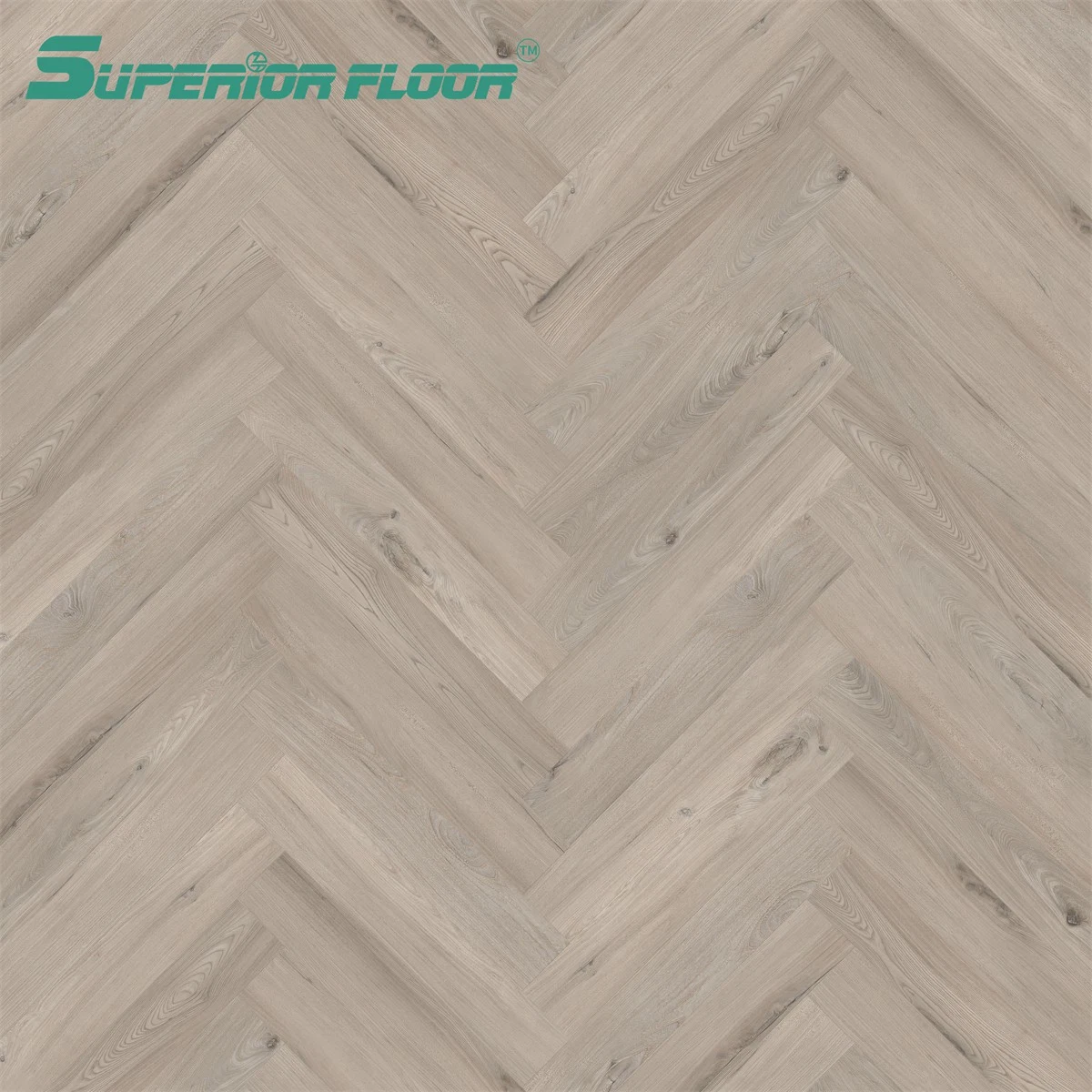 Easy & Quick Installation Lvt PVC Vinyl Herringbone Parquet Floor for Bedroom, Kitchen, Basements