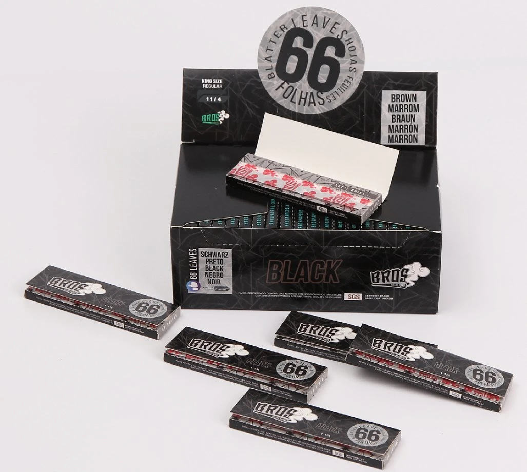 Bros Black 66 Series 78*44mm 66L Slow Burning Rolling Paper