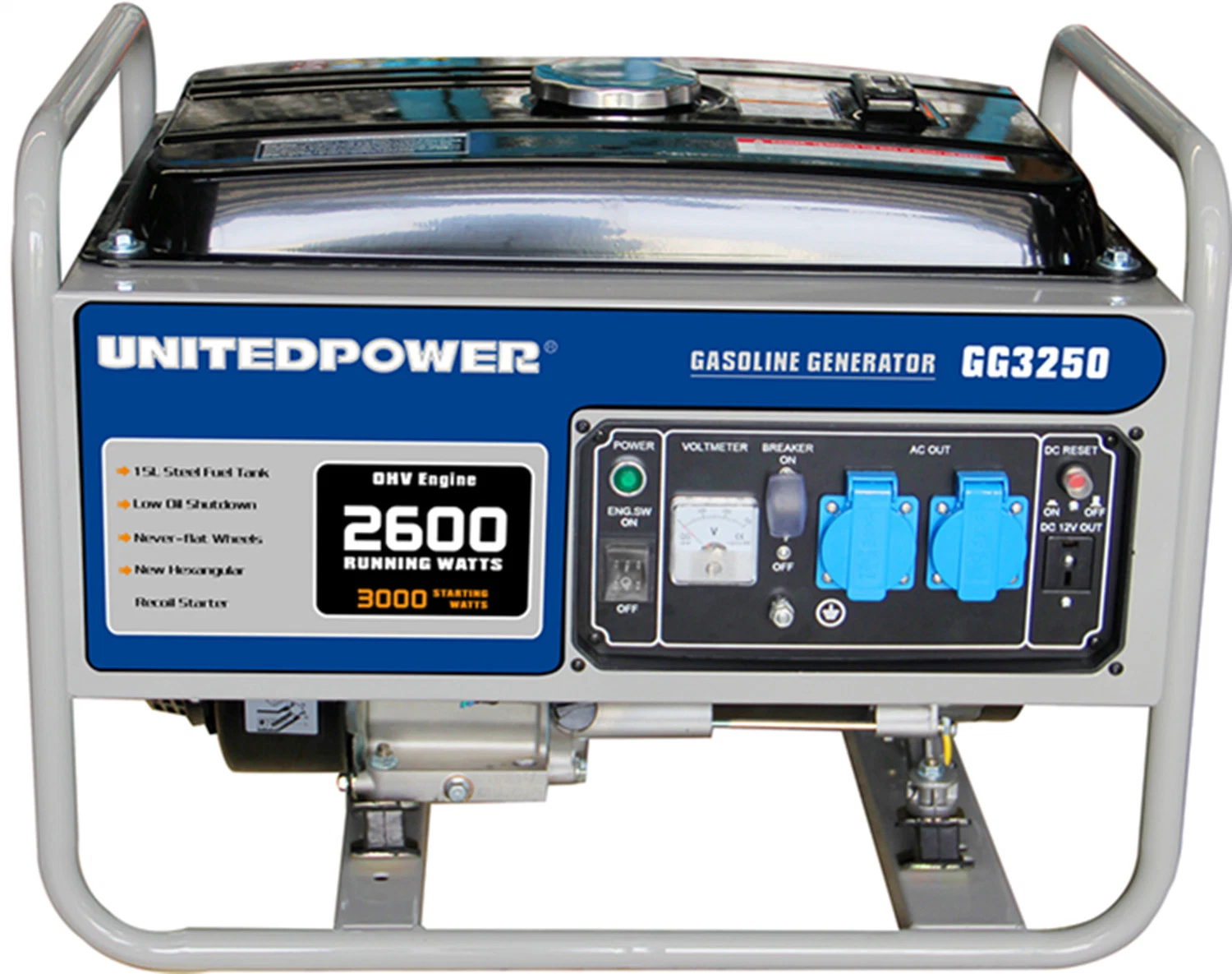 Unitedpower Electric Portable Power Equipment Gasoline Petrol Gas Generator for Home Use
