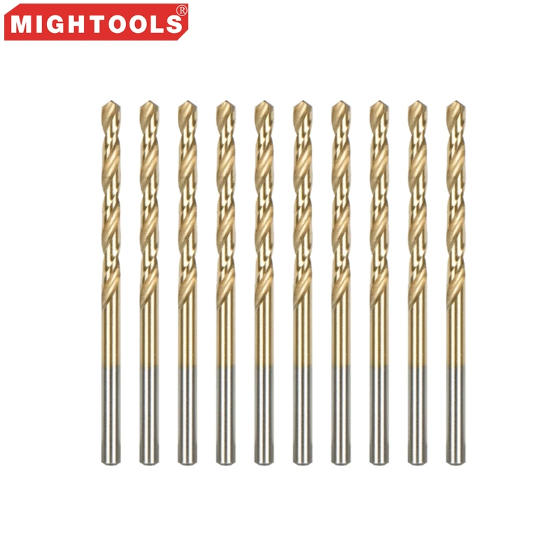 5/32" Titanium Drill Bits 4341 HSS 118 Metal Drill Bits, 10PCS