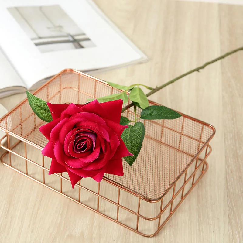 Retro Rose Artificial Flower for Wedding Home Part Decorative