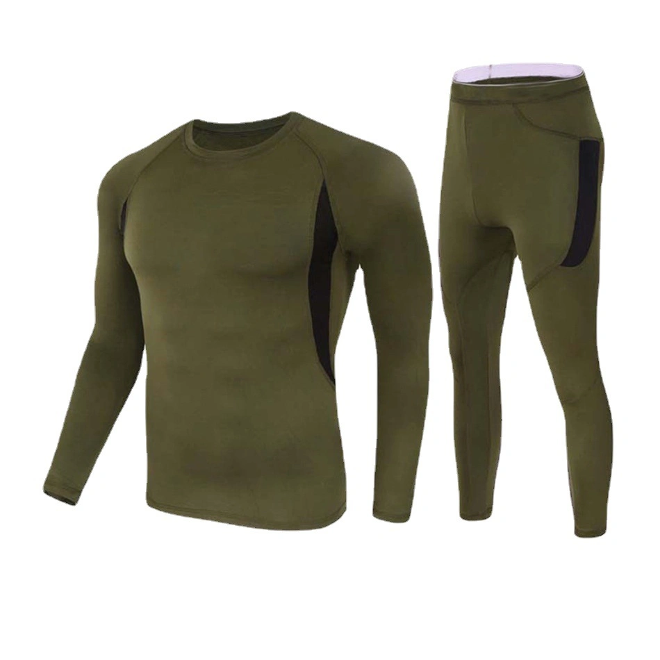 Sous-vêtements thermiques tactiques à séchage rapide avec fonction de chaleur, sous-vêtements militaires chauds.