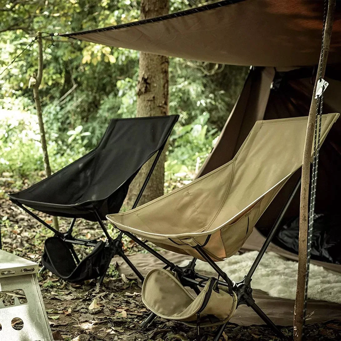 Exterior ligero plegable portátil Camping Playa Sillas de césped plegable al aire libre